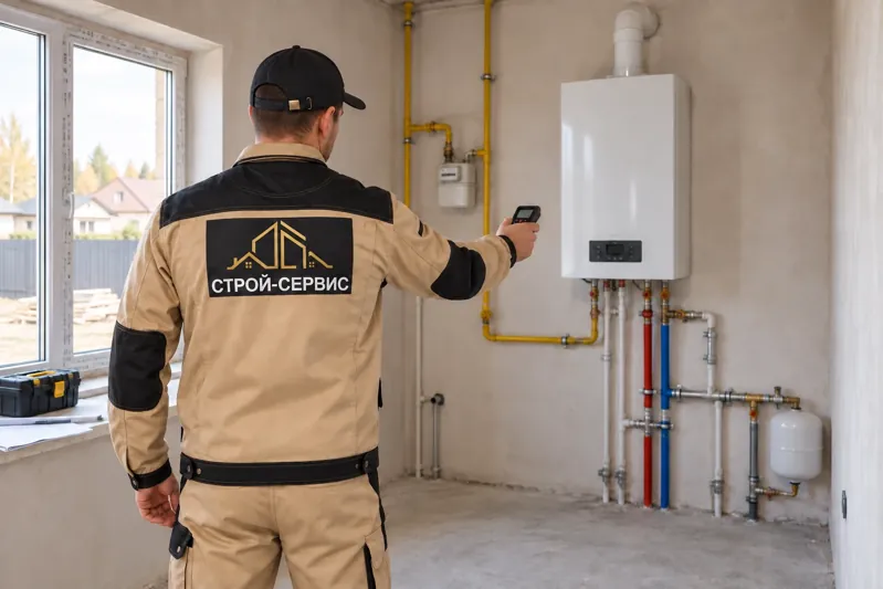 Иллюстрация обследования помещения с газовым котлом