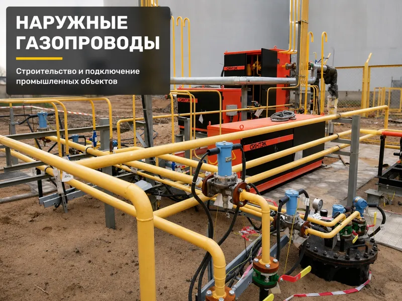 Наружные газопроводы промышленного объекта